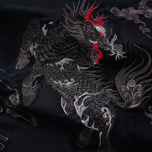 Camiseta Sukajan Bordada Kirin 100% Algodón, Manga Corta Delantera para Clima Cálido, Venta en Línea, Hecho en Pakistán - Product Image 3