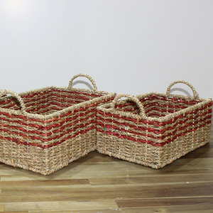 Artex Dong Thap Cestas de almacenamiento de algas marinas hechas a mano Contenedores de mimbre Cajas de regalo para uso doméstico y en la cocina - Product Image 4