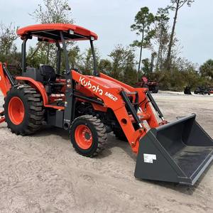 Chargeuse compacte sur pneus KUBOTA M62 TLB avec chargeur frontal et pelle arrière, composants essentiels : moteur, roulement, pompe hydraulique Moog, capacité nominale de 200 tonnes - Product Image 1