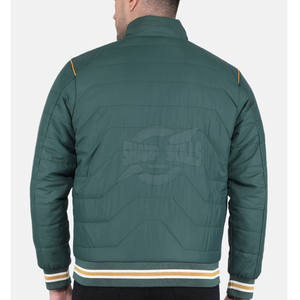 แจ็กเก็ตปลาปักเป้าสีทึบมาใหม่เสื้อแจ็กเก็ตฤดูหนาวสไตล์สตรีทพร้อมคอตั้ง - Product Image 3