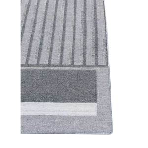 พรมโพลีเอสเตอร์ทอลายแบน รุ่น ADPL-1106 สำหรับใช้ในบ้านและโรงแรมกลางแจ้ง ลายทางสีเทาดำ แบบแจ็คการ์ด ขนตัดสไตล์วิลตัน - Product Image 4