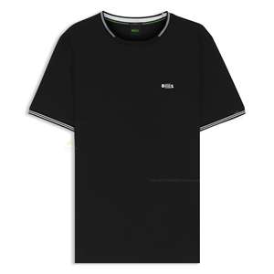 Camiseta informal de verano de lujo para hombre de diseño Original 100% algodón de talla grande versátil suelta de seda de hielo de manga corta - Product Image 2