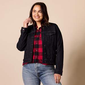 Veste en jean unie délavée à col court, respirante, pour femmes, sur mesure, nouvelle collection, dégradé, automne-hiver - Product Image 6