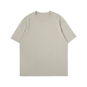 Camiseta de Verano Personalizada con Logotipo para Hombre, Talla Grande, 100% Algodón Grueso de Punto, Lisa, de Manga Corta, Color Sólido, Talla Grande - Product Image 6