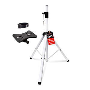5 Core <b>Speaker</b> <b>Stand</b> Height Adjustable PA DJ Tripod Studio Monitor <b>Stands</b> w 35mm Compatible Insert - Product Image 1