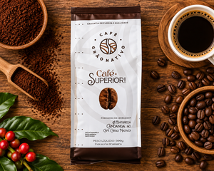 Café Grão Nativo Brésilien Yellow Catuai 100% Arabica en grains et moulu, torréfaction moyenne, 250g 500g 1kg - Product Image 3