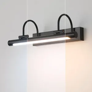 AvalonGallery Modern Style 6W LED Wall Light Copper <b>Lamp</b> Body with <b>Warm</b> White CCT Linear Shade Remote Control for Living Room - Product Image 6