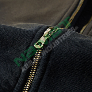 Wholesale Unisex Zip-up Winter <b>Thermal</b> Hoodie 100% Cotton Acid Washed Heavyweight Oversized Fit Custom Logo Plain Dyed Technique - Product Image 5