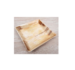 Tazón de cuerno de buey de búfalo de forma ovalada, tazón de cuerno de alta calidad para servir ensalada, tazón de cuerno de búfalo tallado hecho a mano para fruta, comida, Pasta - Product Image 2