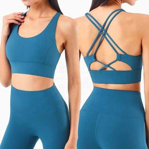 <b>Women's</b> Plus Size Workout Gym Sets Multi-Color Performance Yoga Bra and Leggings Breathable Solid <b>Pattern</b> Wholesale - Product Image 2