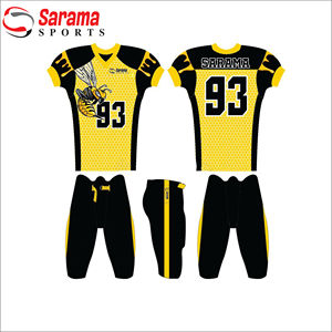 Maillots de football américain personnalisés pas chers uniformes de football américain pour jeunes et adultes sublimation confortable, - Product Image 1