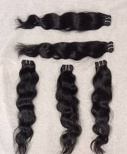 20 pouces qualité supérieure indien Remy extensions de cheveux humains style vague naturelle tissage de cheveux - Product Image 3