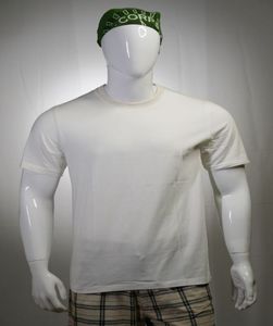 Camiseta de cuello redondo de algodón 100% de alta calidad para hombre, camiseta informal con estampado personalizado de Color gris, talla de EE. UU., técnica lavada en blanco de punto - Product Image 4