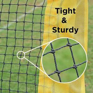 Rebond Lacrosse Net Pitchback pour Baseball & Softball Pratique Multi-Sport Training Metal Noir/Jaune - Product Image 4