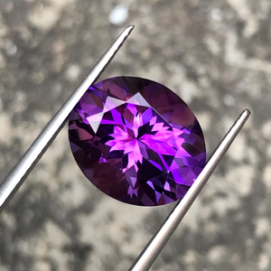 พลอยอะมีทิสต์ธรรมชาติคุณภาพ AAA รูปไข่ ขนาด 16x12 มม. สำหรับทำเครื่องประดับ - Product Image 1