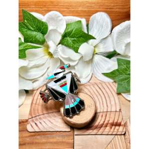 กำไลข้อมือแฟชั่น Zuni พร้อมด้วยหินเงินหลายชั้นและสเตอร์ลิง - Product Image 2