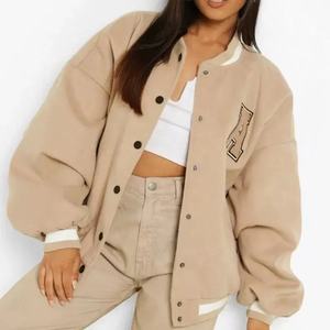Nouveautés Manteau d'hiver design Veste universitaire pour femmes Veste universitaire décontractée pour femmes Veste de baseball surdimensionnée - Product Image 2