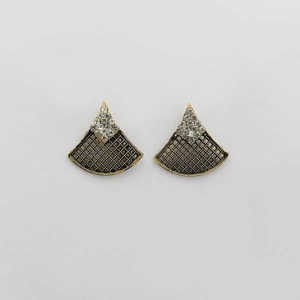 Kriaa Antique Plaqué Or Pierre Autrichienne Boucles D'oreilles Mignon Style Religieux À La Mode pour Les Fêtes Mariages Cadeaux-1312612 - Product Image 1