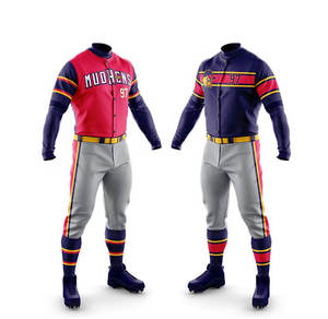 Comprar nueva etiqueta personalizada al por mayor de moda caliente diseño profesional cliente transpirable demanda conjunto de uniforme de béisbol - Product Image 5