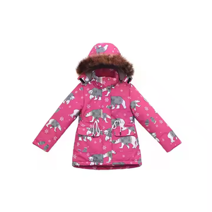 Conjunto de Chaqueta y Pantalones de Invierno para Niños, Unisex, Impermeable, Transpirable, 100% Poliéster, Desmontable, Venta al Por Mayor - Product Image 3