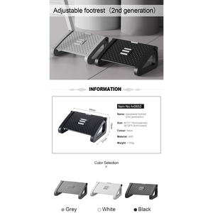Repose-pieds ergonomique à hauteur réglable, réduit la fatigue des pieds et améliore la posture, augmente le confort pour l'utilisation d'ordinateurs de bureau, couleur rouge - Product Image 6