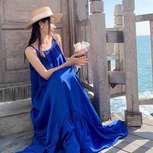 2023ขายส่งราคาคอวีเปลือยชุดฤดูร้อนผ้าฝ้ายยาวชุดลำลองสำหรับผู้หญิง - Product Image 2