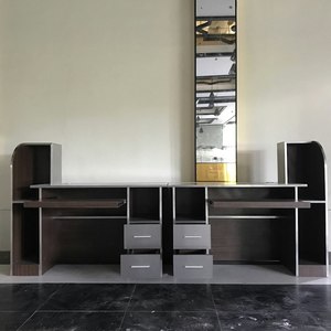 Bureau d'étude et étagère pour hôtel, mobilier pour étudiants, bureau d'appartement avec tiroirs, étagère murale, vente en gros - Product Image 1