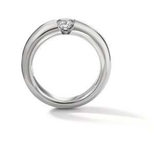 14K oro blanco brillante laboratorio cultivado Diamante de alta calidad IGI certificado Diamante anillos de compromiso para los hombres - Product Image 3