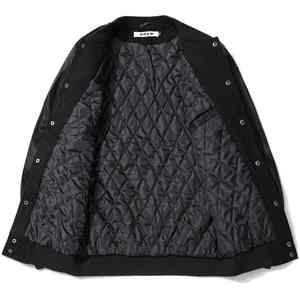 Premium Genuine Leather Varsity Jacket for Men with Versatile Varsiti Jacket Custom Embroidered Patches & Real Leather Sleeves - Product Image 4