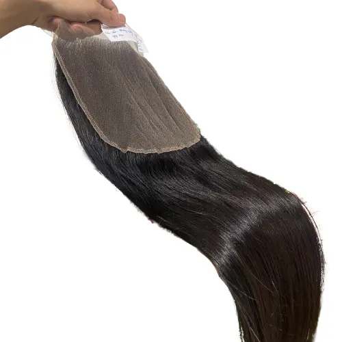Drop Shipping Custom Human Hair Vendor Raw Virgin Natural Black Brazilian Hair Transparent HD Lace Closure Front Lace Extension
