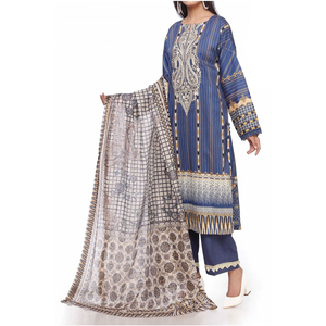 Broderie à la main sur la pelouse vêtements traditionnels indiens pakistanais Salwar Kameez robe musulmane robe d'été personnalisée pour femmes - Product Image 2