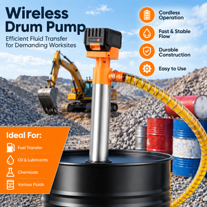 Cordless Electric Drum <b>Pump</b> Portable Lithium <b>Battery</b> Diesel Oil Transfer for 200L Barrel 50L/min - Product Image 5
