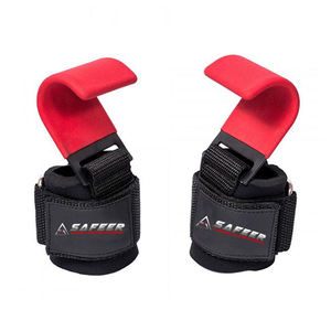 Guantes de entrenamiento para gimnasio, correas de muñeca resistentes, logotipo personalizado, ganchos de levantamiento de pesas - Product Image 5