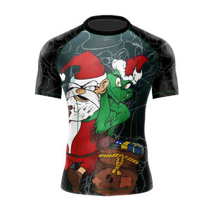 Jiu Jitsu Rash Guard, ropa deportiva negra de alta calidad, ropa de lucha y ropa de agarre para hombres - Product Image 3