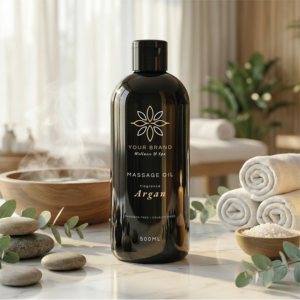 Huile de massage raffermissante anti-âge à la vitamine C, au parfum d'argan doux, pour tous types de peaux, taille personnalisable, fabrication OEM ODM, marque privée - Product Image 2