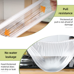 Food Grade HDPE Plastic Film <b>Wrap</b> Roll High Tensile Strength Transparent Film for <b>Kitchen</b> Food Storage - Product Image 3