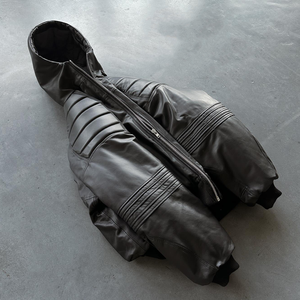 Veste Homme Hiver en Cuir PU Style Vintage Coupe Slim Col Montant Imperméable Coupe-Vent Séchage Rapide Respirante OEM ODM - Product Image 4