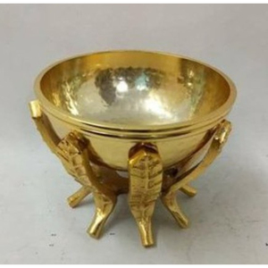 Cuenco para servir de Metal dorado de calidad Superior, cuenco para servir frutas de diseño clásico, Decoración de mesa para el hogar al mejor precio - Product Image 4