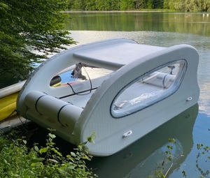 <span class=keywords><strong>Yacht</strong></span> <span class=keywords><strong>gonflable</strong></span> électrique de luxe pour 2 personnes Catamaran Bateau <span class=keywords><strong>gonflable</strong></span> Bateau <span class=keywords><strong>gonflable</strong></span> Maison Bateau - Product Image 1