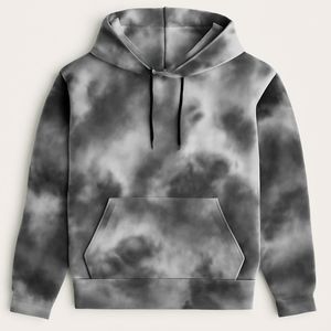 เสื้อมีฮู้ดสำหรับผู้ชายผ้าคอตตอน100% สไตล์วินเทจผ้าย้อมกรดย้อม SACAMH01 6XL ผู้ชายดีไซน์ตามสั่งปัก3D - Product Image 4