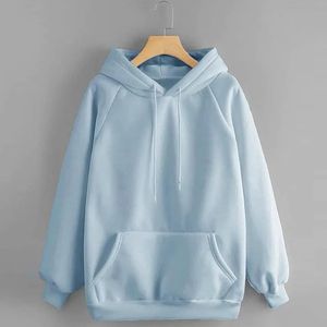 Sudaderas con Capucha Personalizadas al por Mayor para Mujer, Sudaderas de Forro Polar Estilo Hip Hop, Sudaderas Holgadas con Bolsillo, Sudaderas Cálidas de Invierno para Mujer - Product Image 2