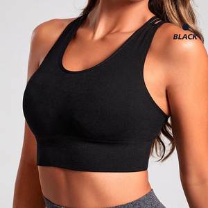 Soutien-gorge de sport pour femmes de qualité supérieure respirant et logo le plus vendu Fabriqué au Pakistan Soutien-gorge de sport compressé pour femmes - Product Image 4
