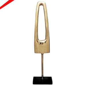 Escultura Decorativa Hecha a Mano con Acabado Dorado Brillante 2026 con Base para Sala de Estar y Oficina - Product Image 5