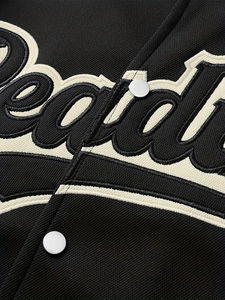 New Best Quality Custom Made Adult Youth Baseball Letterman Chicago Canvas Varsity Jacket Front Breathable <b>Fleece</b> Lining for Men - Product Image 3