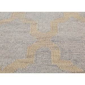 พรมขนสัตว์ทอแบบแบน Indusbar Ivory รุ่น Dwrm-138 ขนาด 9x12 ฟุต รูปทรงสี่เหลี่ยมผืนผ้า ลายทางสำหรับห้องโถง ใช้ในบ้าน ห้องนั่งเล่น - Product Image 3