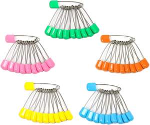 Gran oferta, pasador de seguridad Merzen de acero inoxidable ABS niquelado, pasadores de seguridad de 53mm, accesorios de ropa de alta calidad para ropa de bebé - Product Image 3