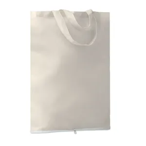 Borse Promozionali Pieghevoli in Cotone Sostenibile FOLDY per Shopping e Merchandising - Product Image 3