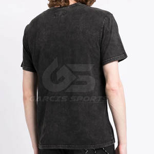 เสื้อยืดผู้ชายโอเวอร์ไซส์ผ้าคอตตอนซัก100% ซักแบบกรดสำหรับผู้ชายเสื้อซักแบบแฟชั่นแนวสตรีท - Product Image 6