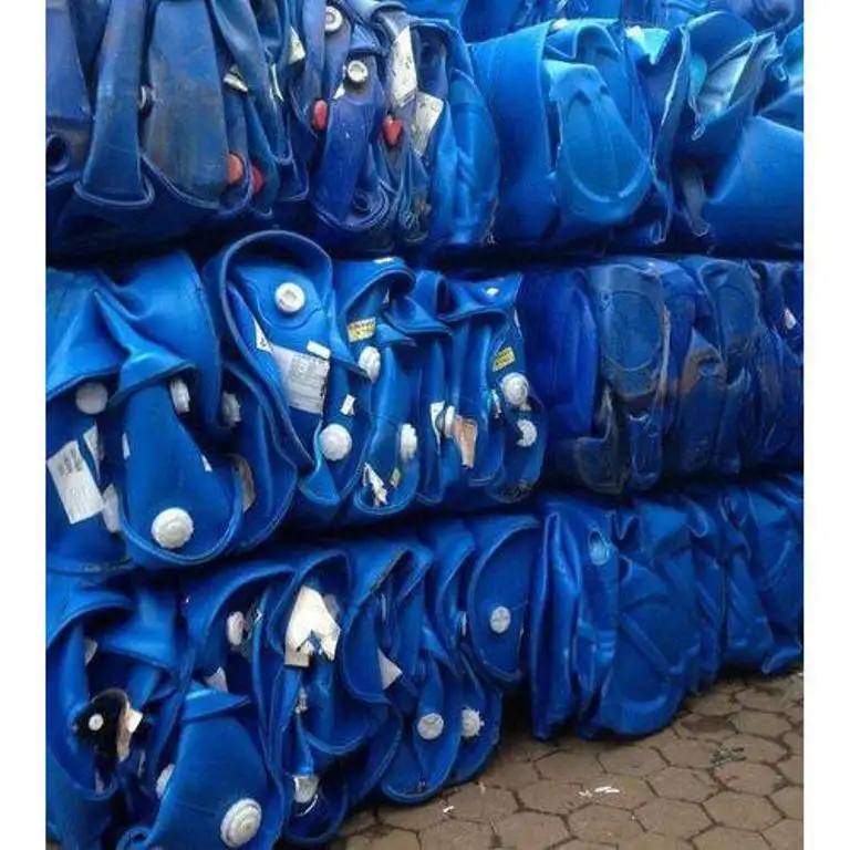 Hdpe أسطوانة زرقاء طحن بأفضل جودة hdpe أسطوانة زرقاء معبأة خردة / hdpe أسطوانة زرقاء في بالات hdpe أسطوانة زرقاء طحن مجدد / hdpe أسطوانات زرقاء