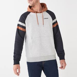 Sudaderas con capucha personalizadas de algodón de alta calidad para hombres, sudaderas con capucha transpirables de gran tamaño con bloqueo de Color para hombres, tarifa barata/precio de fábrica 2026 - Product Image 4